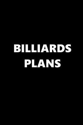 Book cover for 2020 Daily Planner Sports Theme Billiards Plans Black White 388 Pages