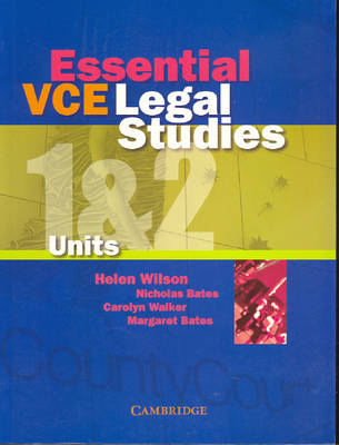 Book cover for Essential VCE Legal Studies Units 1 and 2