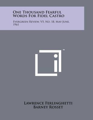 Book cover for One Thousand Fearful Words for Fidel Castro