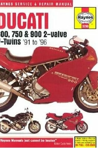 Cover of Ducati 600, 750 and 900 2-valve V-twins (91-96) Service and Repair Manual