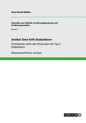 Book cover for Artikel Zimt hilft Diabetikern