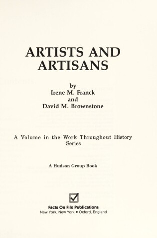 Cover of Artists and Artisans