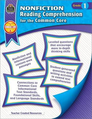 Cover of Nonfiction Reading Comprehension for the Common Core Grd 1