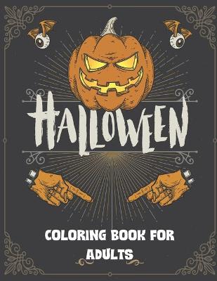 Book cover for Halloween Coloring Book for Adults