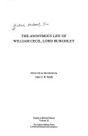 Cover of "Anonymous Life" of William Cecil, Lord Burghley
