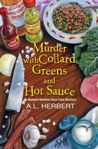 Book cover for Murder with Collard Greens and Hot Sauce