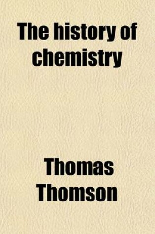 Cover of The History of Chemistry (Volume 2)