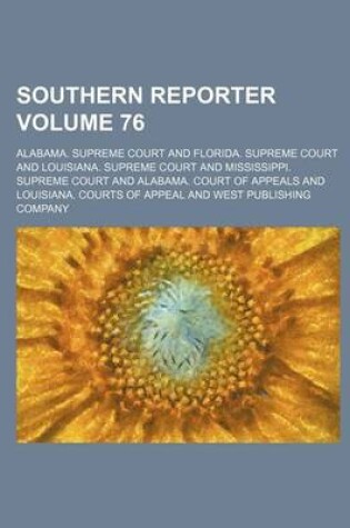 Cover of Southern Reporter Volume 76