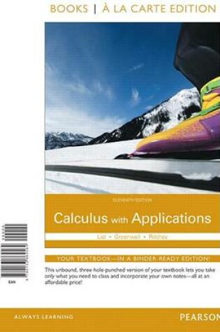 Cover of Calculus with Applications Books a la Carte Edition