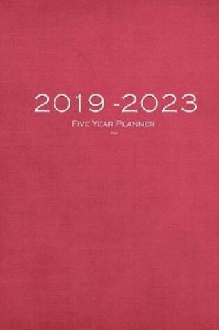 Cover of 2019-2023 Red Five Year Planner