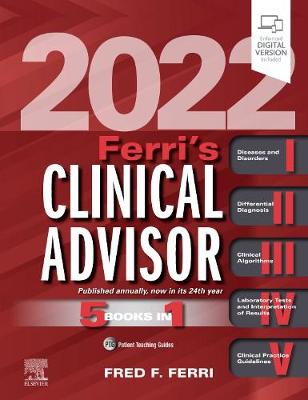 Book cover for Ferri's Clinical Advisor 2022