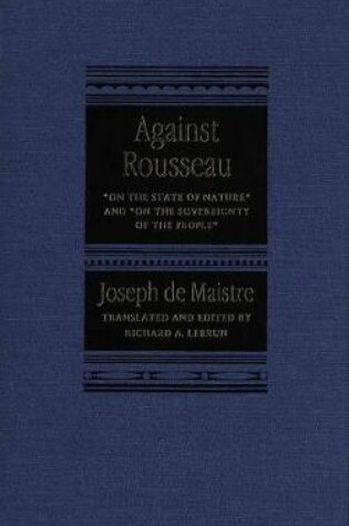 Cover of Against Rousseau