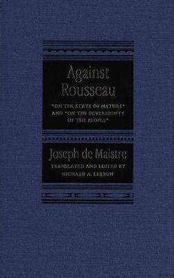 Book cover for Against Rousseau