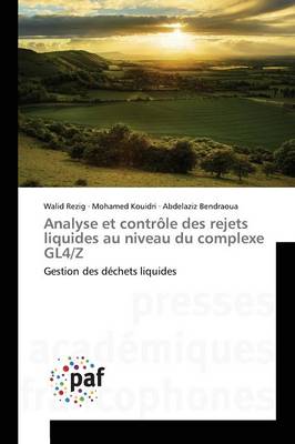 Book cover for Analyse Et Controle Des Rejets Liquides Au Niveau Du Complexe Gl4/Z