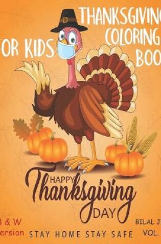 Cover of Thanksgiving Coloring Book for Kids