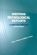 Book cover for Writing Psychological Reports