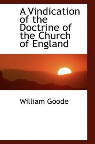 Cover of A Vindication of the Doctrine of the Church of England