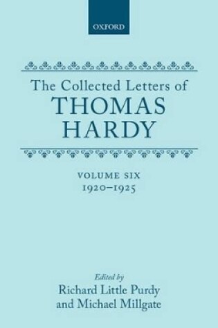 Cover of Volume 6: 1920-1925