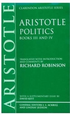 Cover of Politics: Books III and IV