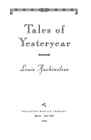 Book cover for Tales of Yesteryear
