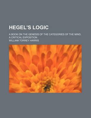 Book cover for Hegel's Logic; A Book on the Genesis of the Categories of the Mind a Critical Exposition