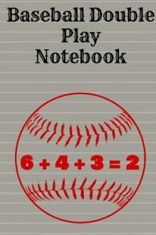 Cover of Baseball Double Play Notebook, Graph Paper, 5x5 Grid