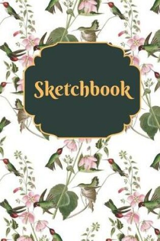 Cover of Basics Sketchbook - Hummingbirds in Flight Notebook