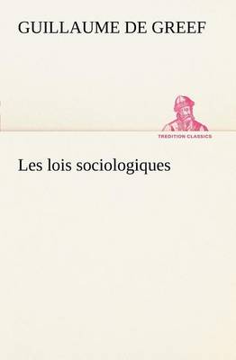 Book cover for Les lois sociologiques