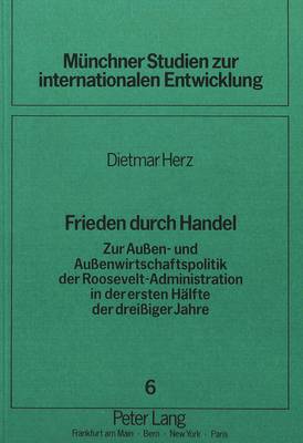 Book cover for Frieden Durch Handel