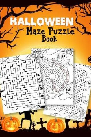 Cover of Halloween Maze Puzzle Book