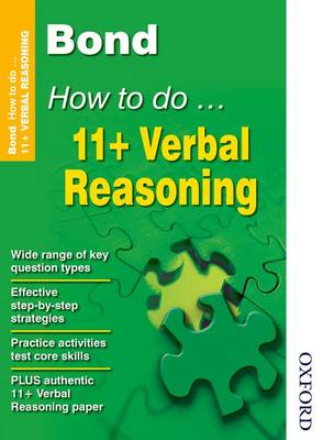 Book cover for Bond How to Do 11+ Verbal Reasoning