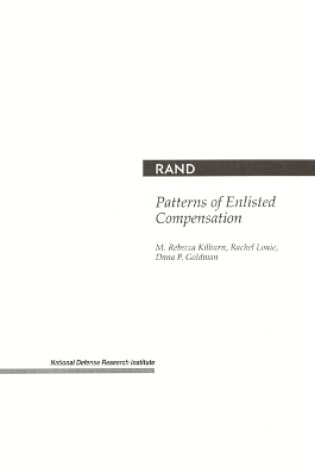 Cover of Patterns of Enlisted Compensation