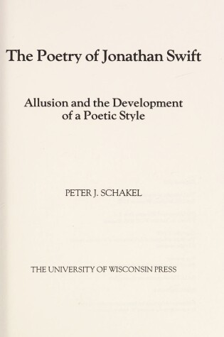 Cover of The Poetry of Jonathan Swift