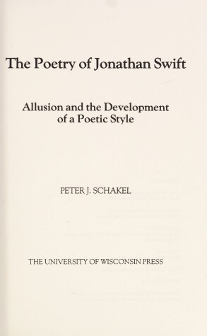 Book cover for The Poetry of Jonathan Swift