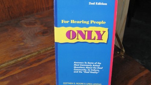 Book cover for For Hearing People Only