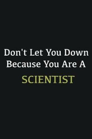 Cover of Don't let you down because you are a Scientist