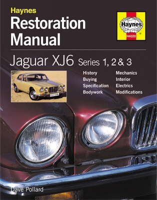 Book cover for Jaguar XJ6 Restoration Manual