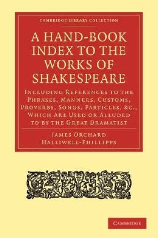 Cover of A Hand-Book Index to the Works of Shakespeare