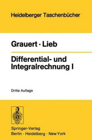 Cover of Differential- und Integralrechnung