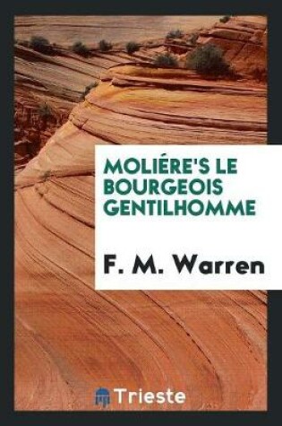 Cover of Moliere's Le Bourgeois Gentilhomme