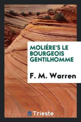 Book cover for Moliére's Le Bourgeois Gentilhomme