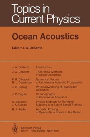 Cover of Ocean Acoustics