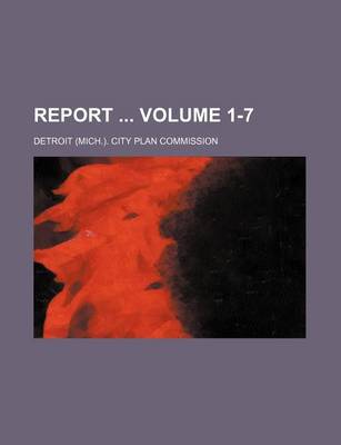 Book cover for Report Volume 1-7