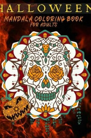 Cover of Halloween Mandala Coloring Books For Adults