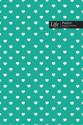 Cover of Hearts Pattern Composition Notebook, Dotted Lines, Wide Ruled Medium Size 6 x 9 Inch (A5), 144 Sheets Royal Cover
