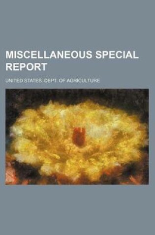 Cover of Miscellaneous Special Report