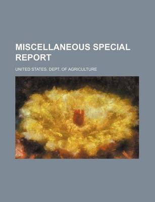 Book cover for Miscellaneous Special Report