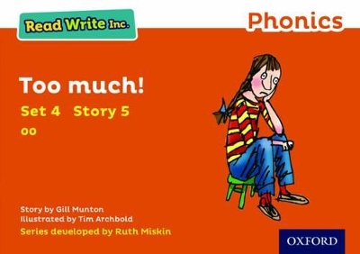 Cover of Read Write Inc. Phonics: Too Much! (Orange Set 4 Storybook 5)