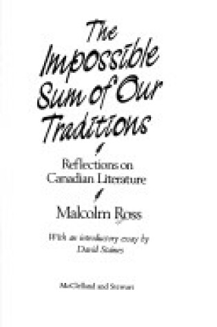 Cover of Impossible Sum Traditions