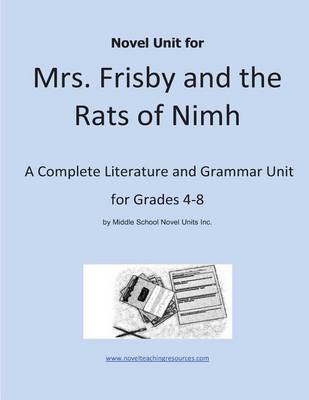 Book cover for Novel Unit for Mrs. Frisby and the Rats of Nimh